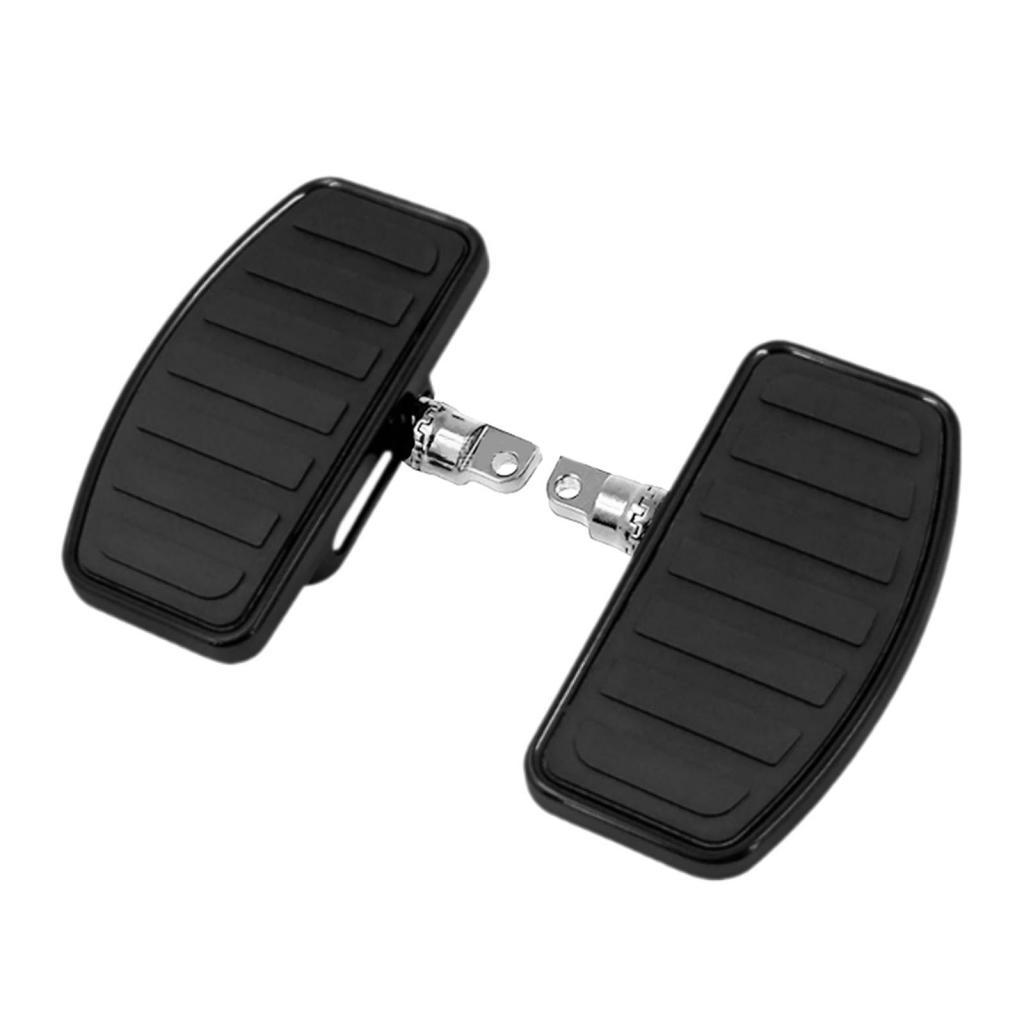 Motorcycle Footpeg Enhanced Rubber Steel Footrest Pedal Sturdy Fitting Accessory for Honda Suzuki