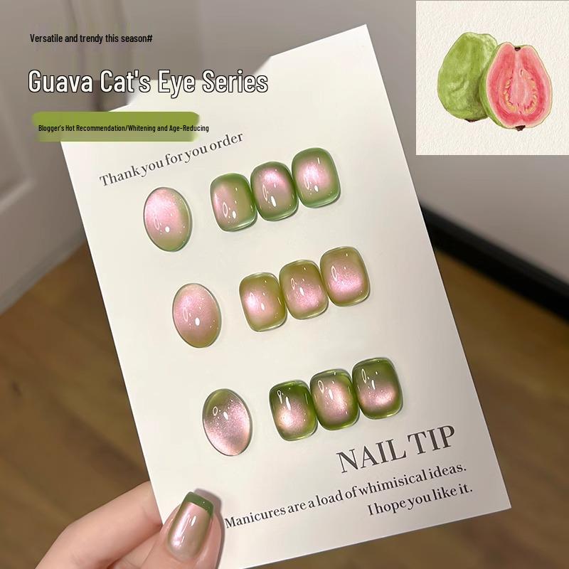 

Guava Green Cat Eye Gel Polish: 2025 Bestseller for Salon-Quality Nails