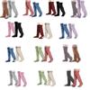 2 Pares de Medias Largas para Mujer por Encima de la Rodilla Gruesas Calientes Felpudas de Peluche Hasta el Muslo Calentadores de Pierna de Invierno Calcetines Zapatilla