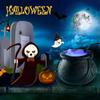 Fog Machine Light LED Water Fountain Fogger Smoke Machine Halloween Decoration Witch Pot Fog Maker