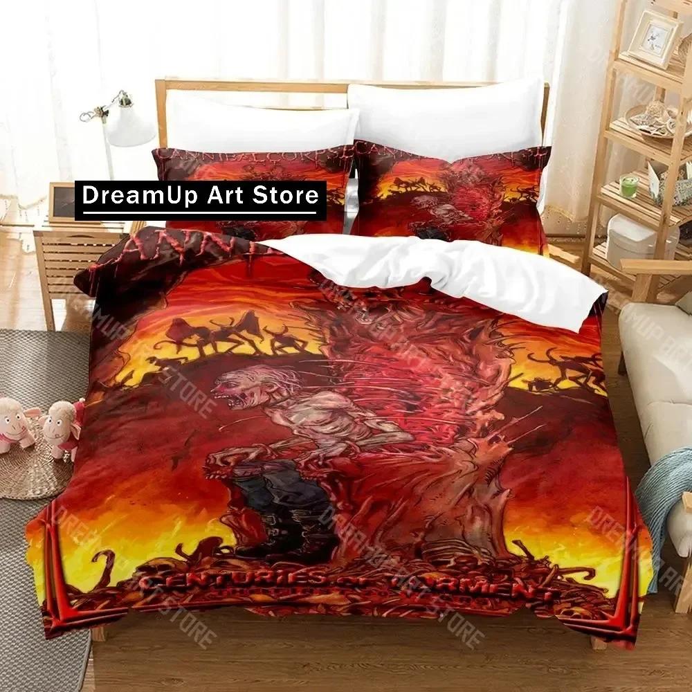3D Print CANNIBAL CORPSE Bedding Set Single Twin Full Queen King Size Aldult Kid Bedroom Duvetcover Set Skeleton bed sheet