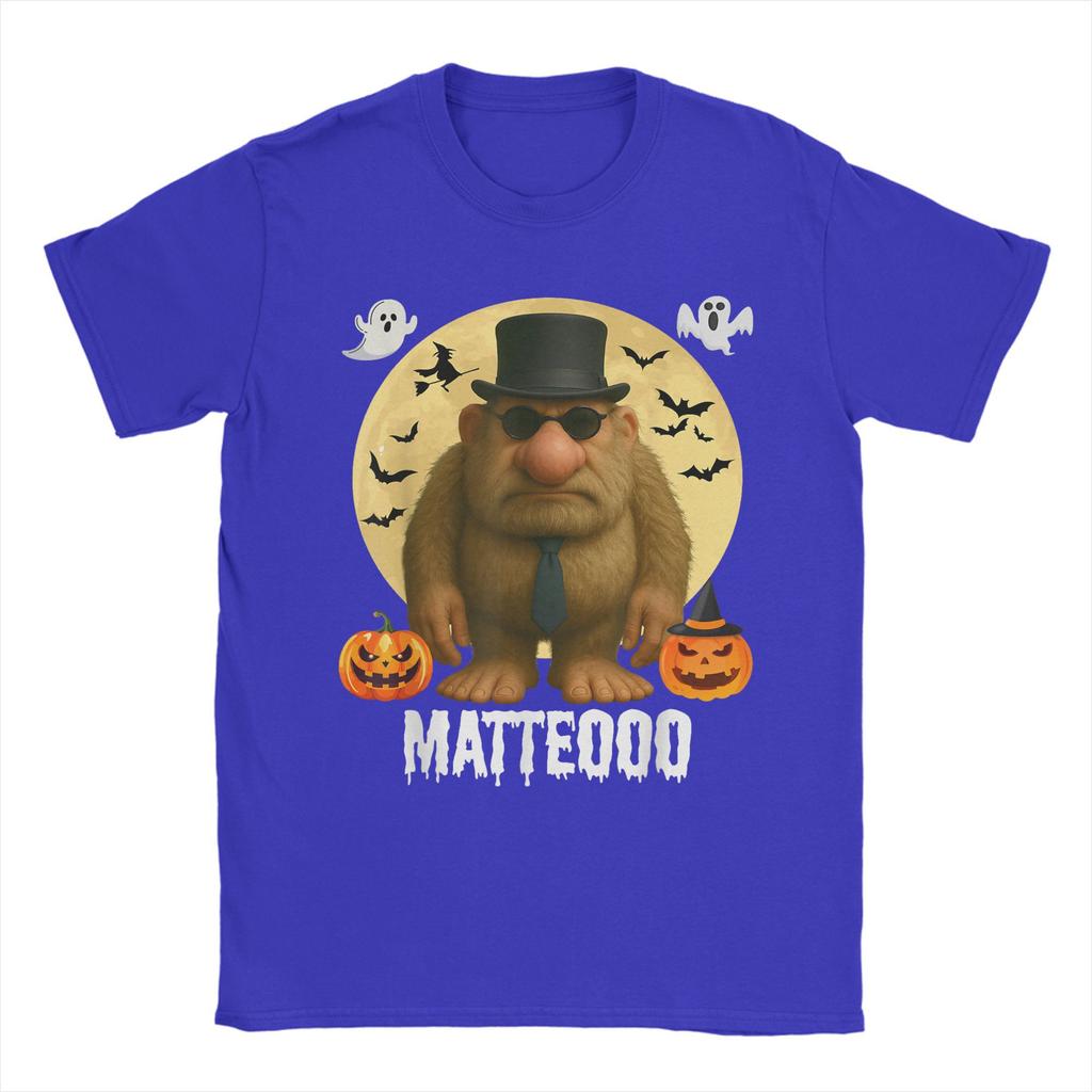 Matteo Mateo Matteooo Italienischer Hirnfäule Meme Halloween T-Shirt Für Mann Sommer T-Shirts Rundhals Harajuku T-Shirt Kleidung
