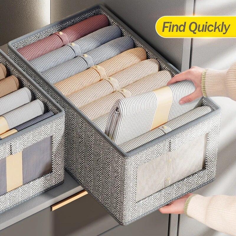 Faltbare Unterwäsche-BH-Aufbewahrungsbox, Kleiderschrank, Kleidungs-Organizer für Jeans, T-Shirt, Aufbewahrungsbox, Schubladen, Trennbox, Stützbrett