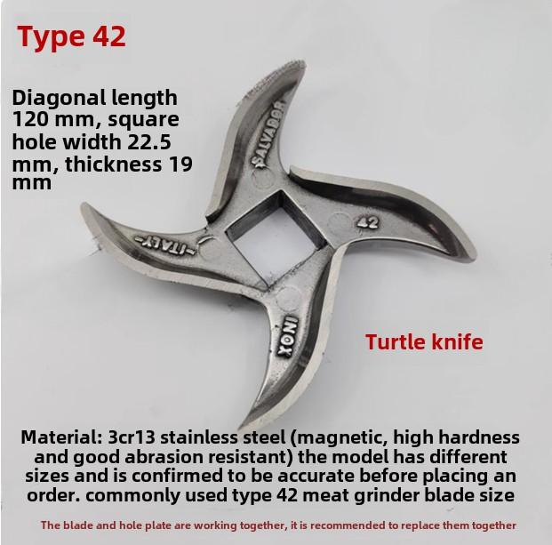

42 type 3Cr13 stainless steel metal electric meat grinder blade orifice plate, meat outlet plate sieve plate 42# meat grinder