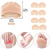 8pcs Coussinet Plantaire Gel Coussin Gel Pieds,coussinet d'avant-pied,Métatarsien Coussinets,Soulager la Douleur Plantaire pour homm