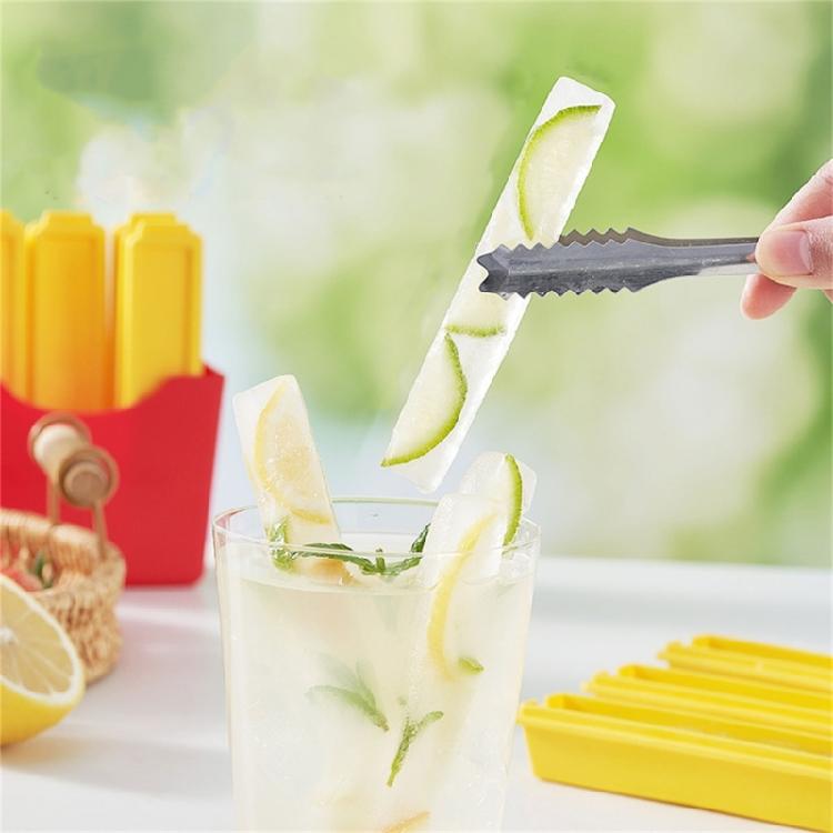 Household French Fry Shape Ice Making Molds Rectangular Portable Ice Maker Tool Cold Drink Accessories for Household