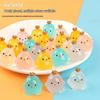 Cute Crown Chicken Mini Luminous Ornament for Car and Home Decor
