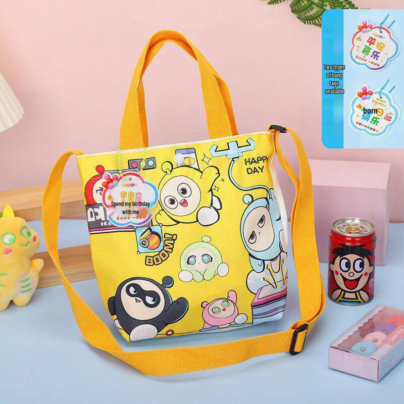 Labubu Canvas Crossbody Bag for Kids Birthday Party Favors