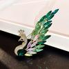 Elegant Rhinestone Animal Brooch: High-End Flower Design for Women's Coats and Accessories