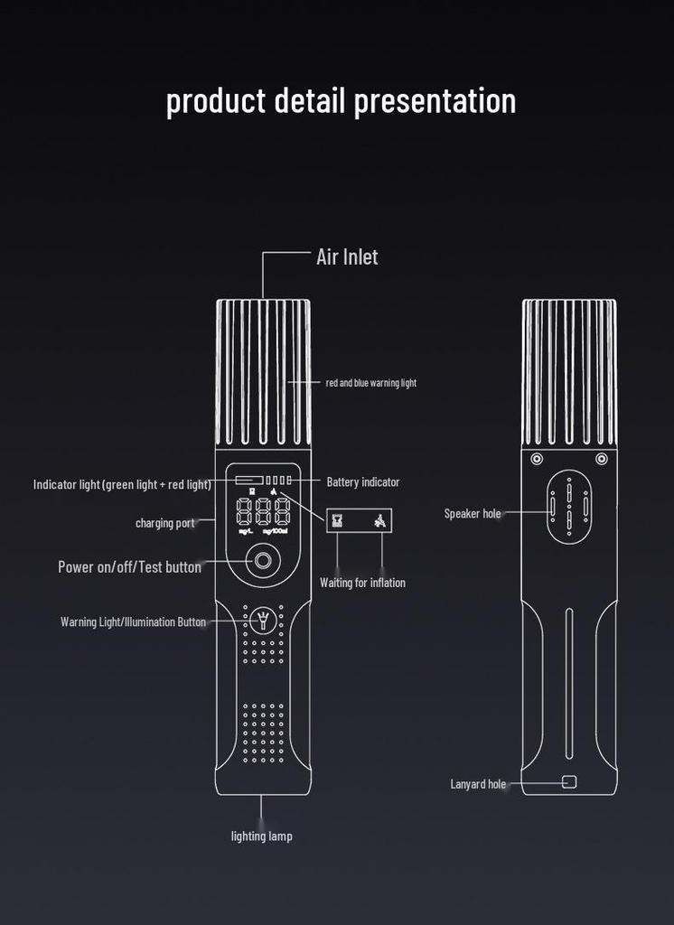 Portable High-Precision Rechargeable Breathalyzer for Drunk Driving Detection