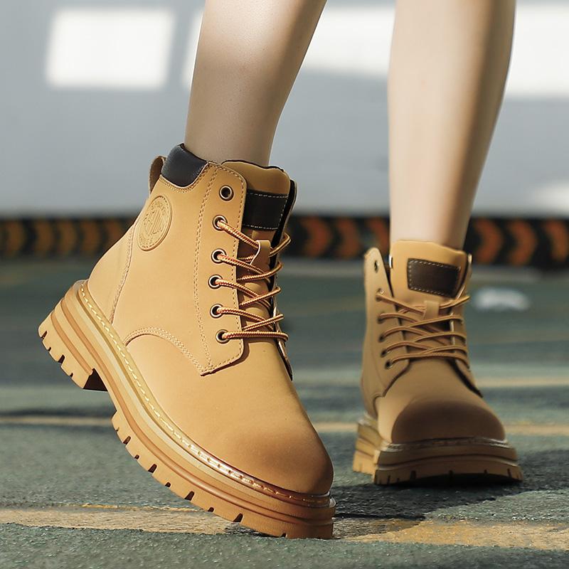 All-match Men Outdoor Sport Boots Autumn Winter Fashion Work Shoes Anti-slip Wearable Walking Basic Boots Handmade Men's Shoes