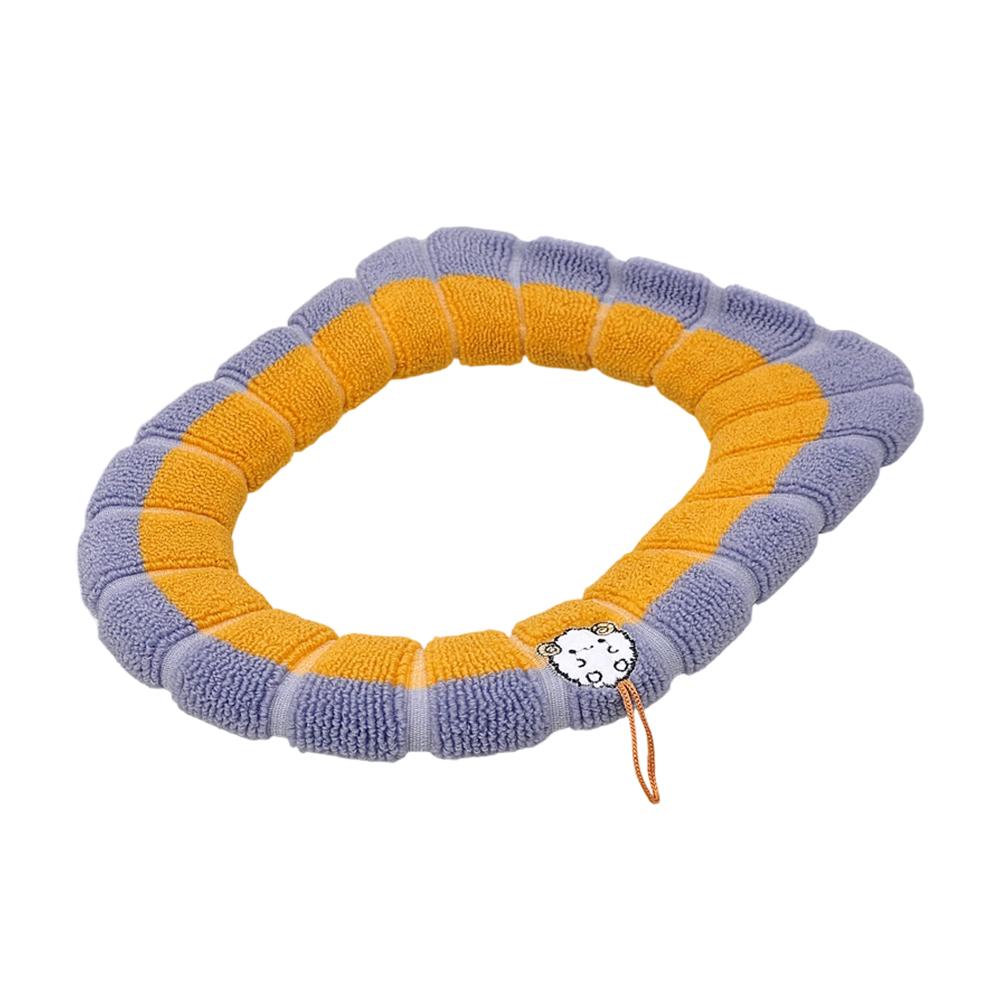Soft Polyester Toilet Seat Cover Toilet Seat Pad Warm Seating