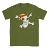 Men LUFFYS FLAG Ones Pieces T Shirts  100 Cotton Clothes Leisure Short Sleeve Round Collar Tees New Arrival TShirts