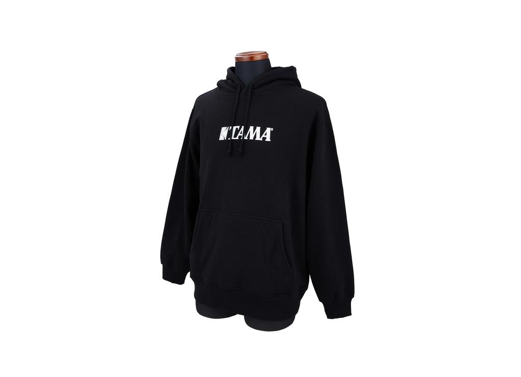 TAMA Logo Pullover Hoodie, Black, Size L, TAMP001L