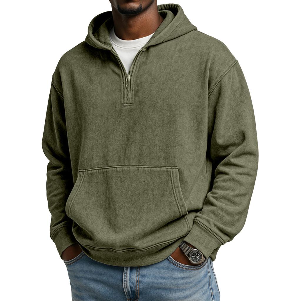 Men's 1/4-Zip Hooded Sweatshirt