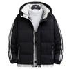 Winter New Cotton-padded Men's Coat Warm and Thickened Cotton-padded Clothes Loose Hooded Bread Clothes Green Cotton-padded Jacket Price