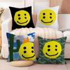 Luxury Smile CCpfm Cushion Cover Soft Plush Fabric DoubleSided Printed Sofa Cushion Cover for All Seasons Home Decor Gift