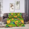 Comic Warm Soft Blankets T-Tmnts Character Decorative Plush Bedding Throws Funny Home Decor Flannel Bedspread Sofa Bed Cover