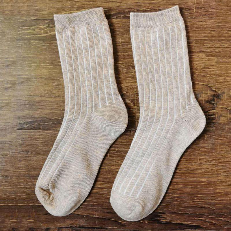 Korean & Japanese Style Women's Mid-Calf and Over-the-Knee Solid Color Socks for Autumn/Winter