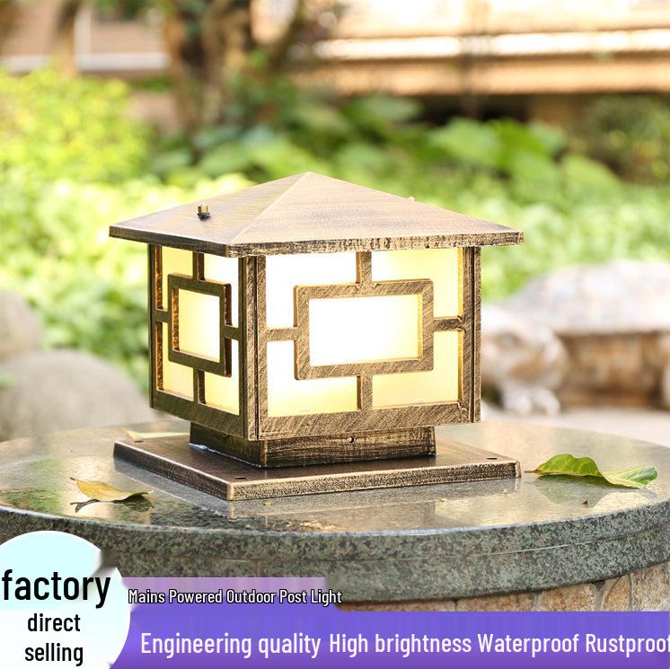 Waterproof Outdoor Gate & Pillar Lights for Villas, Parks, and Communities