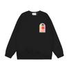 Casa spring and summer fantasy door starry sky castle casa letter long sleeve crew neck sweater couple T-shirt men and women couples
