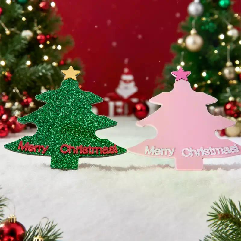 Christmas Tree Nail Art Display Card Board Manicure Nailfie Disc Nail Salon Accessory Nail Tech Photo Prop Nail Photography