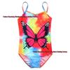 Flickornas Tie-Dye Fjäril Enbensdräkt för Varma Källor - Europeisk & Amerikansk Stil