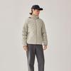 Skechers Windproof Water-Repellent Warm Woven Durable Sports Outdoor Casual Commuter Hooded Jacket Men jackets Light-Gray Brown P425M178-021B