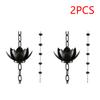 1-5PCS Lotus Rain Catcher Chain Decorative Adjustable Rain Chain Gutter Roof Rainwater Catcher Drainage Downspout Tool For Outdo
