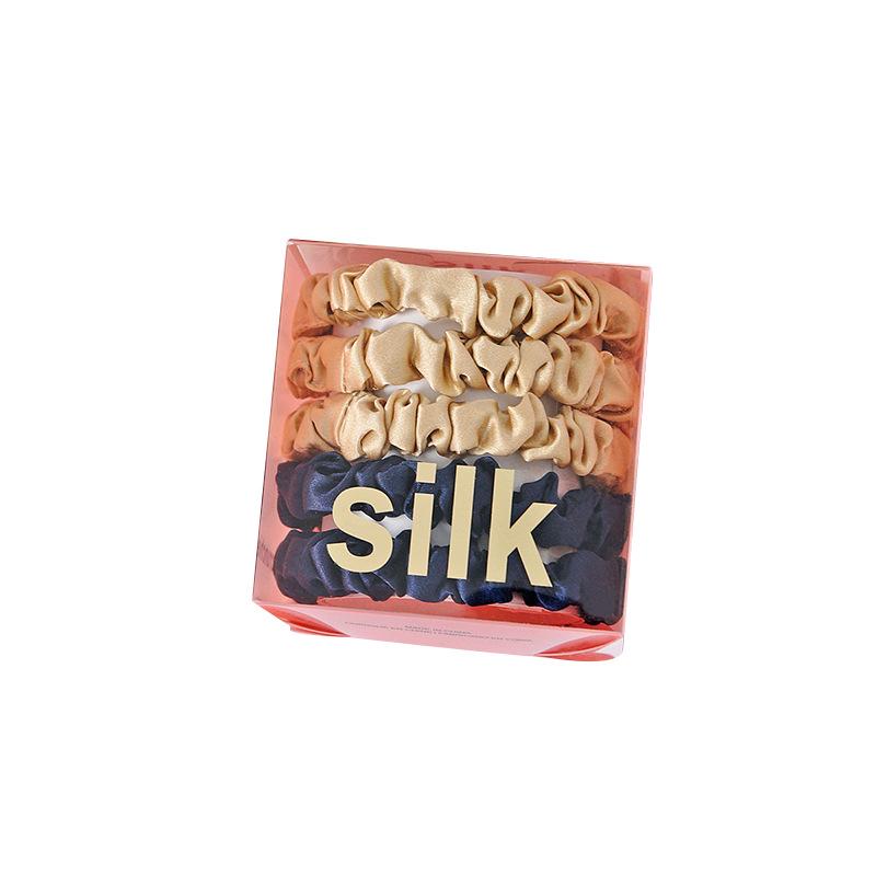 Gumičky do vlasů z čistého morušového hedvábí - Elegantní, jednoduché doplňky pro drdoly a účesy