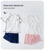 Children's Soft Summer Short-Sleeve Top & Shorts Pajama Set for Boys & Girls