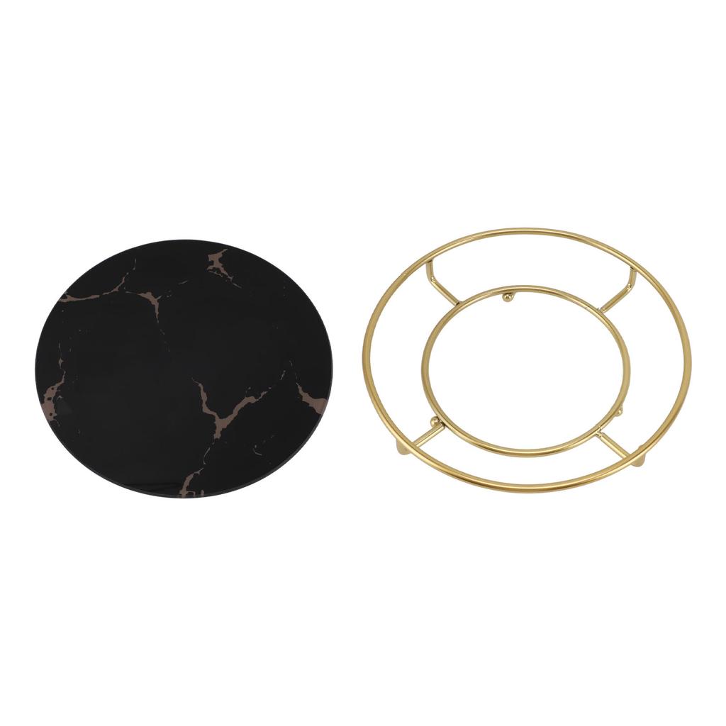 Bathroom Tray Skid Resistant Bathroom Vanity Tray Stylish Elegant Countertop Organizer Tray for Cosmetics Jewelry Black