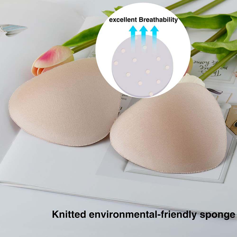 Sponge Pad Heart Triangle Inserts Cups Women Chest Cups Inserts Chest Thicker Chest Pads Breast Bra