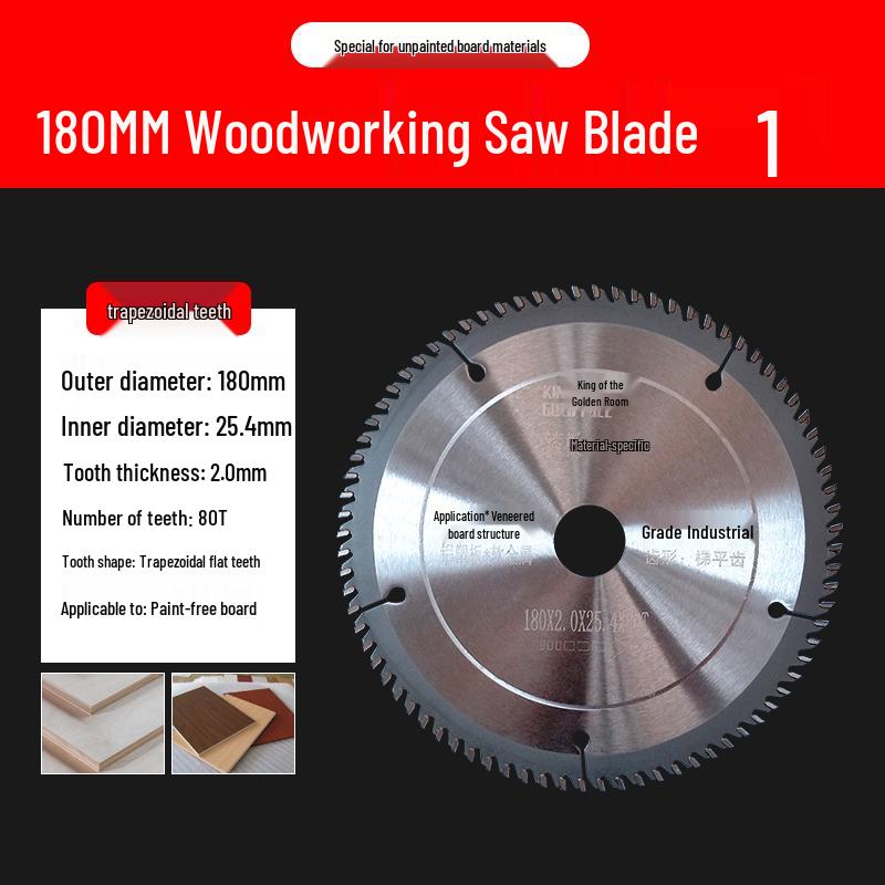 Gold King Eco-Friendly Circular Saw Blade for Woodworking: Paint-Free, Flat-Top Tooth, No Chipping