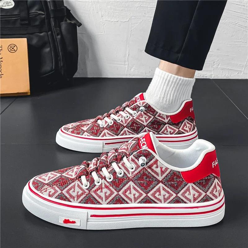Retro Men's Casual Shoes Breathable Fashion 2024 Male Shoe Footwear Offer Legitimate Comfortable Walking On Sale Deals Sneakers
