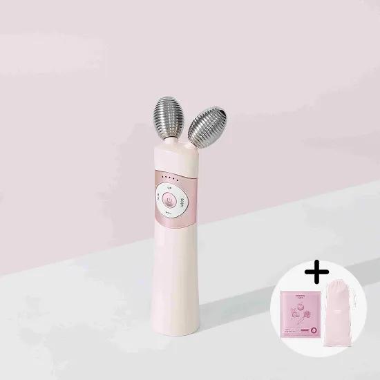 SLOŽENÍ SETU_Růžové EMS V-Cera Meridiánové zařízení (+ABC Kolagenová maska, Pouze růžový sáček)