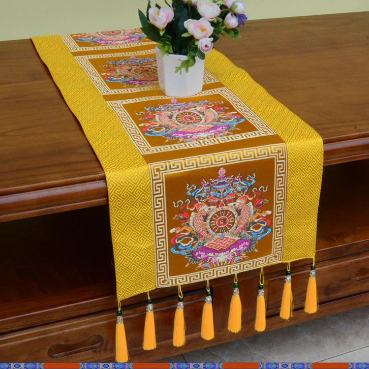 Tibetan-style Table MATS Zen-inspired Dining Tables Coffee Tables TV Cabinets Long Table Flags/classical Home Fabric Decorations