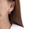 Ost Puremond Secret Setting 925 Silver One-Touch Earrings Ote124301D