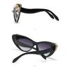 Luxury Diamond Cat Eye Sunglasses Women Vintage Designer Trendy Big Frame Crystal Rhinestone Sun Glass