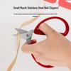 Red Handle Stainless Steel Toenail Clippers for Dead Skin and Foot Care