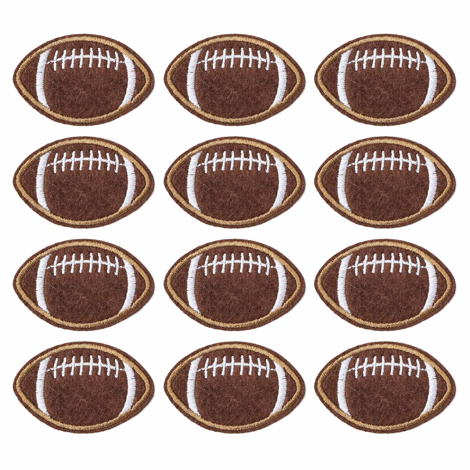 

12 Pcs Iron on Patches Football Applique Embroidered Patches Sew on Patches Sports Patches for Clothes Pants Hat