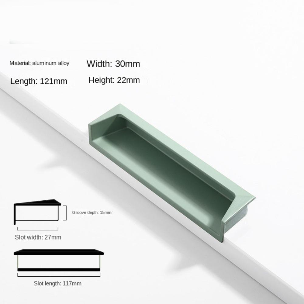 Accessories Hardware Cabinet Handle Modern Simple Cupboard Door Pulls Stainless Steel Invisible Pull Home Decor