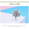Winter Snowflakes S925 Sterling Silver Bracelet Gift for Girlfriend, Silver Beads SCC719