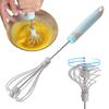 Semi Automatic Whisk Hand Push Mixer Stirrer Rotating Push Whisk Mixer Kitchen Utensil For Blending Whisking Beating