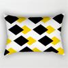 XUNYU Rectangular Polyester Print Pillowcase Yellow Geometry Home Cushion Cover Waist Pillowcase Car Chair Pillow Cover CE02