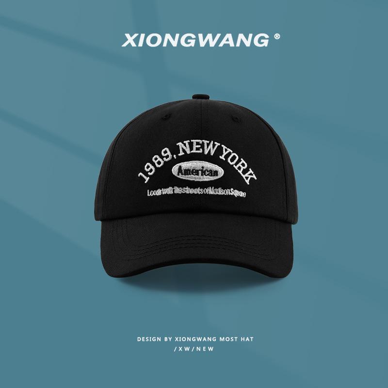 

With Baseball Cap 1989 Letter Embroidery For Men And Women Cotton Hat Fashion чорний