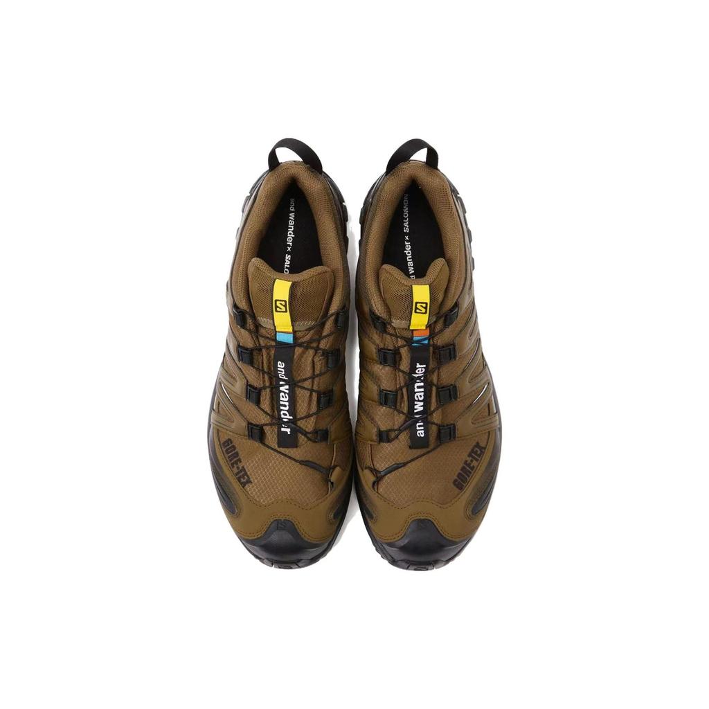 And Wander x SALOMON XA PRO 3D Rutschfeste Niedrige Outdoor-Schuhe Herren Braun 474121