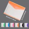 [Multicolor Document Wallets] Set of 6 A4 Polypropylene Project Folders with Snap Closure, Expandable 11-Hole Punch Pockets, Plastic Envelope Document