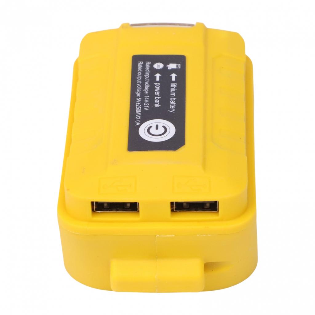 Dual USB Battery Adapter for Dewalt For DCB203 For DCB200 with LED Indicator