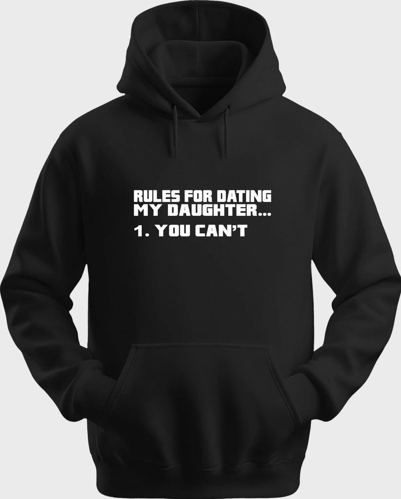 Funny Unisex Hoodie Hooded Sweatshirt Gildan Blend Rules for Dating..... H0020
